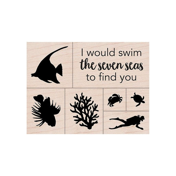 LP497 Swim the Seven Seas Set - Hero Arts