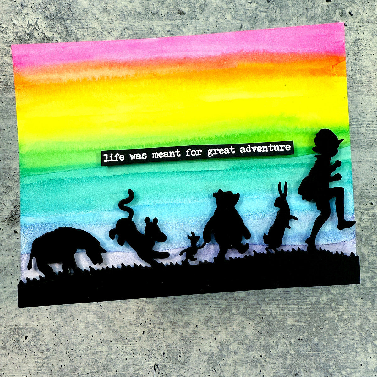 Pooh & Friends Silhouette Etched Dies in Collaboration with Simple Stories