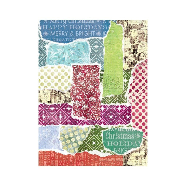RT135 Festive Paper Collage Hero Transfers - Hero Arts
