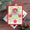 SA284 Color Layering Poinsettia Pattern Stencils - Hero Arts