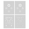 SA284 Color Layering Poinsettia Pattern Stencils - Hero Arts