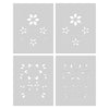 SA284 Color Layering Poinsettia Pattern Stencils - Hero Arts