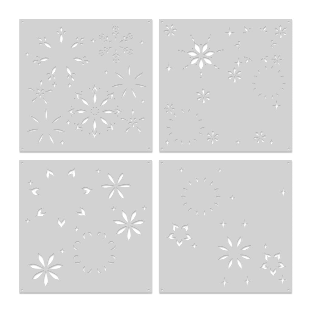 SA285 Color Layering Snowflake Stencils - Hero Arts