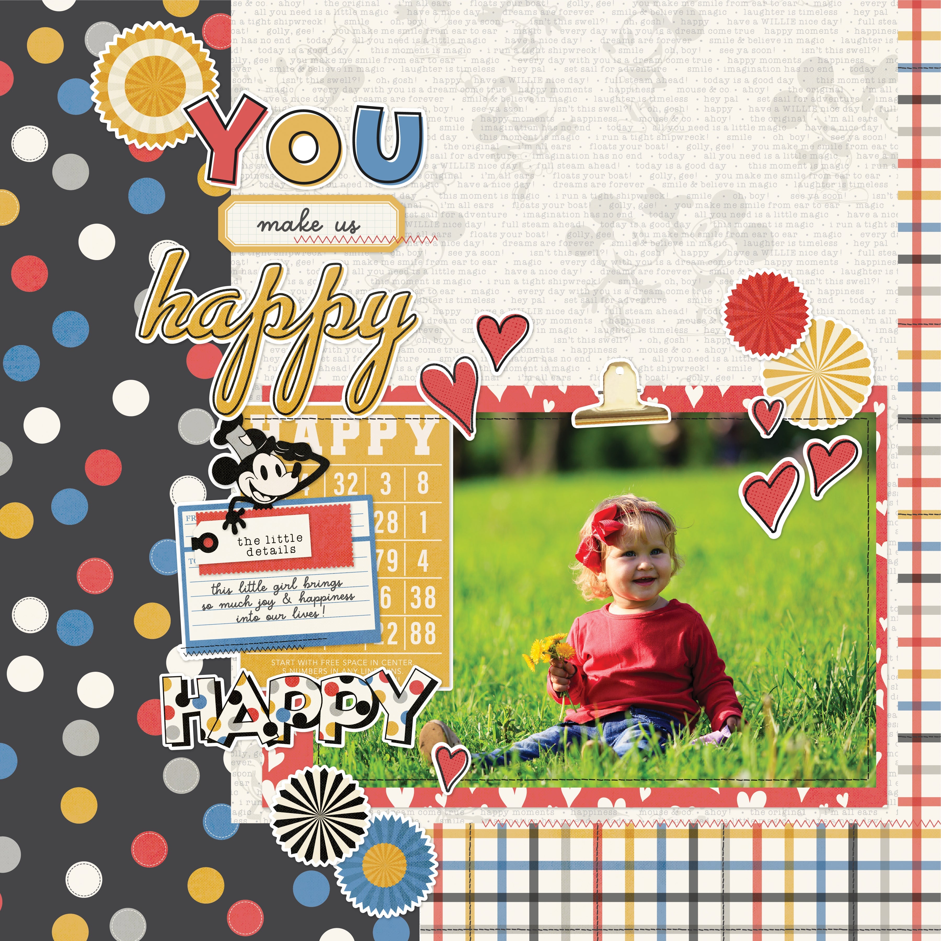 Simple Stories Say Cheese Classic Mouse - Decorative Brads