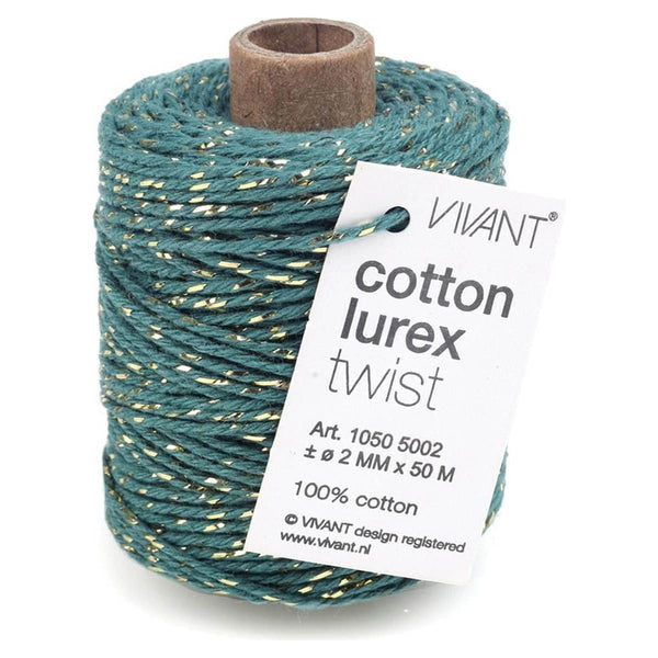Vivant - Lurex Steel Blue Cotton Cord - 54 yards