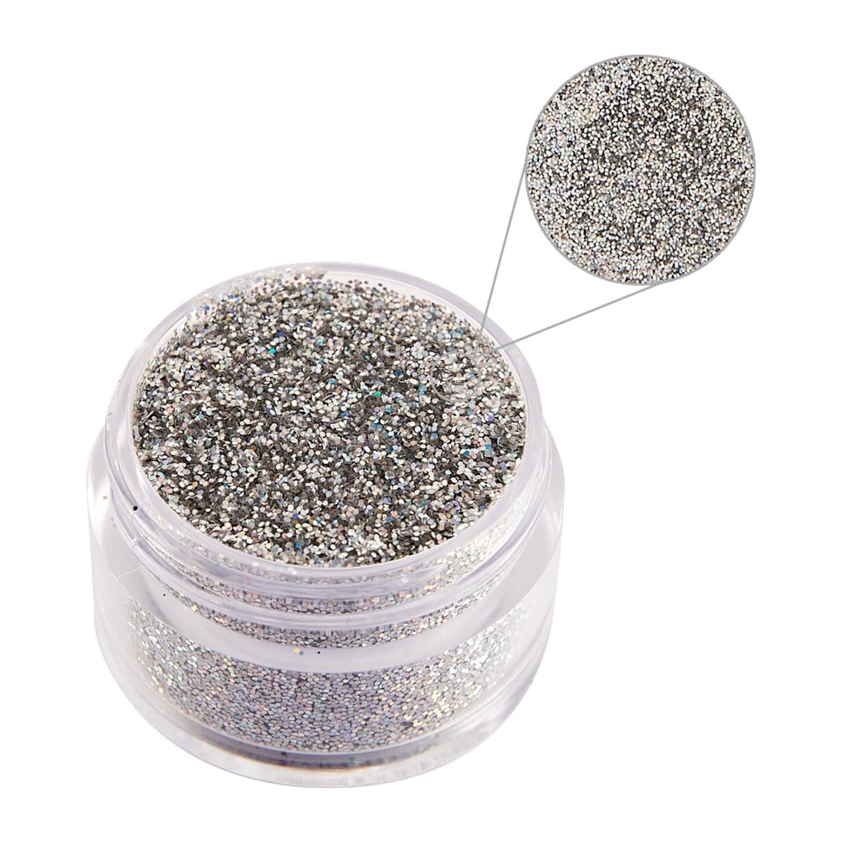 Art Glitter Jet Eye Silver Glitter 1/2 Oz. - Spellbinders Paper Arts