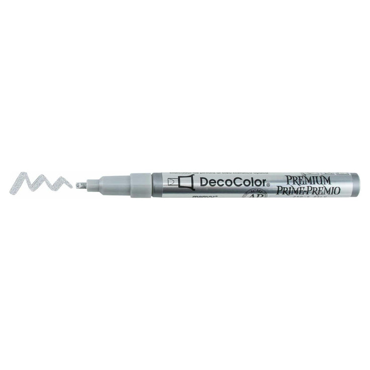 DECOCOLOR BY UCHIDA PREMIUM SILVER METALLIC MARKER DECOCOLOR BY UCHIDA PREMIUM SILVER METALLIC MARKER