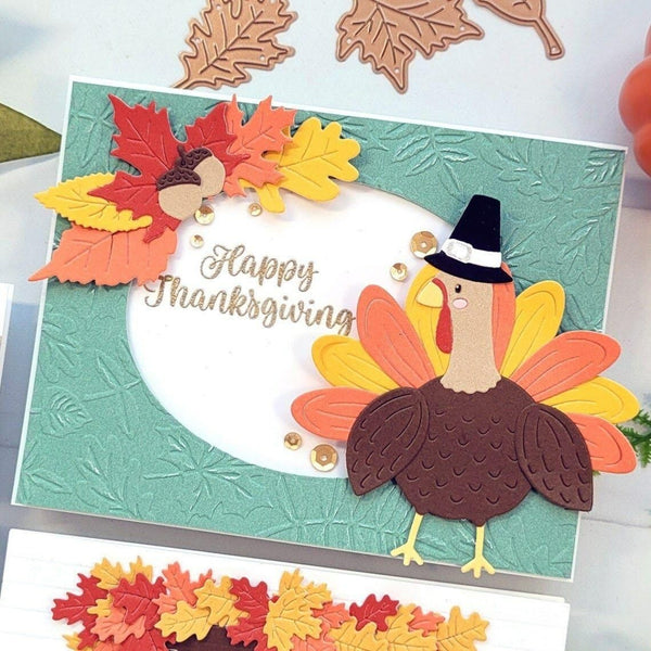 Happy Turkey Day Etched Dies