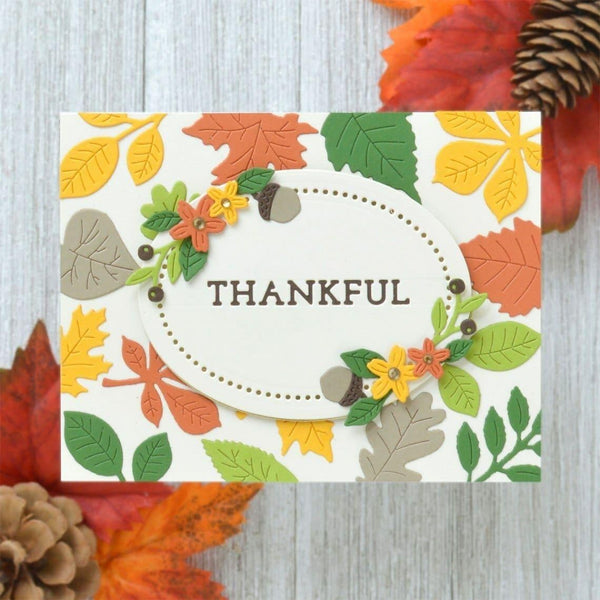 Autumn Leaves Etched Dies from the Fall Traditions Collection (S4-1137) Project Example by Annie Williams