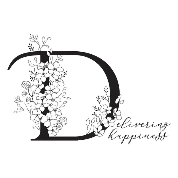 Floral D and Sentiment Press Plate