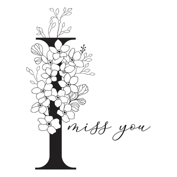 Floral I and Sentiment Press Plate