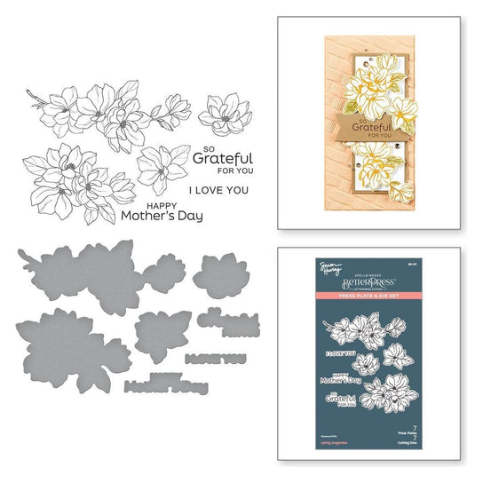 Spring Magnolias Press Plate Spring Magnolias Press Plate