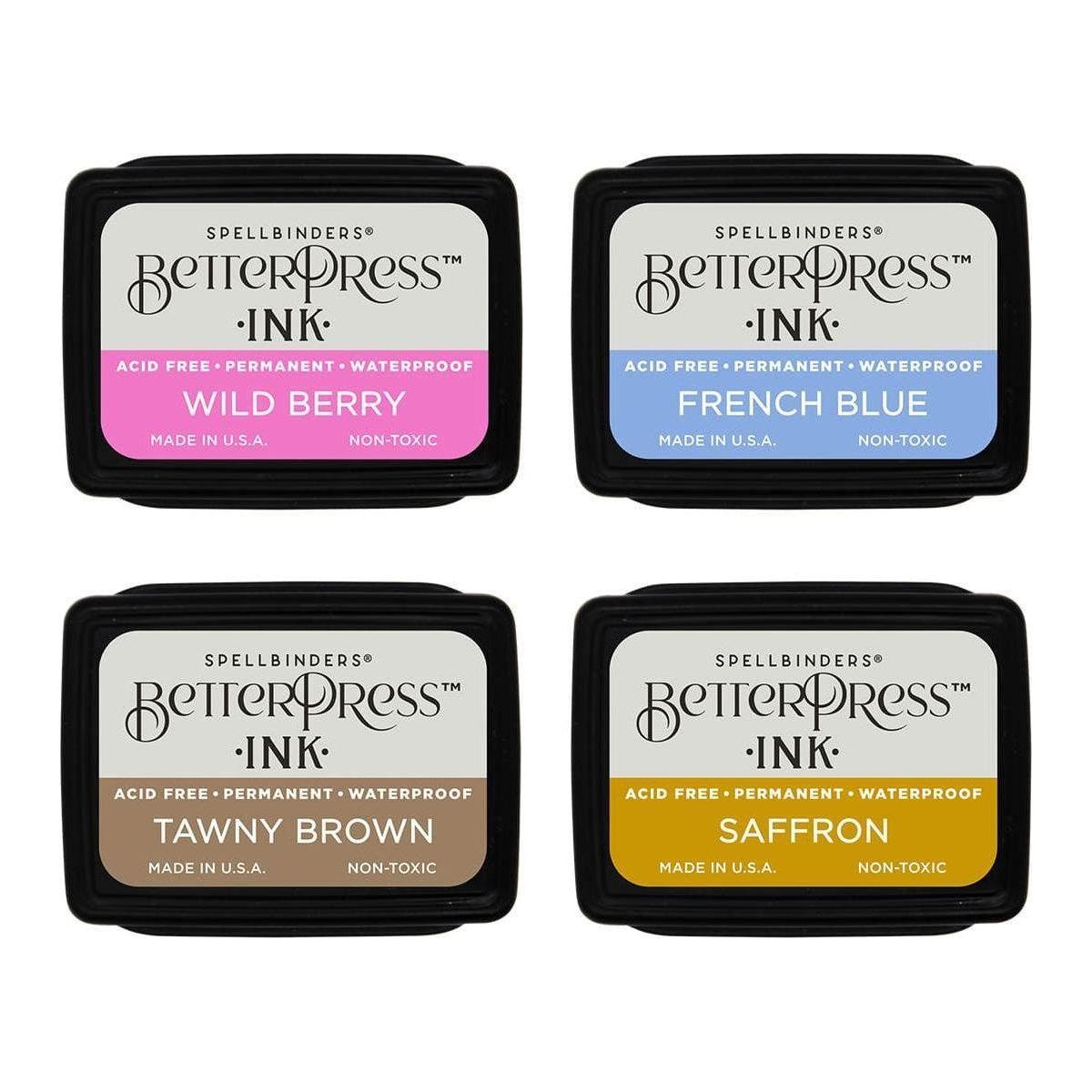 Nature Tones BetterPress Ink Mini Set - 4 Pack