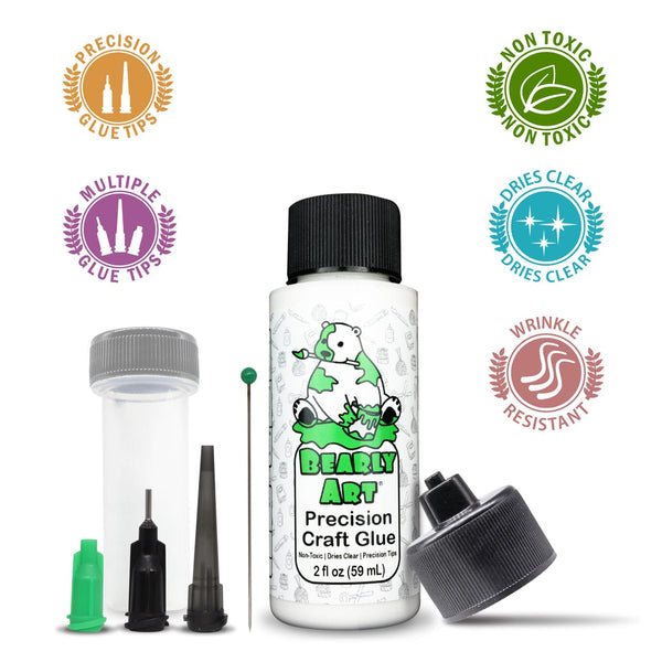Review of Bearly Art Precision Craft Glue, Best Fine Tip Applicator Ever! –