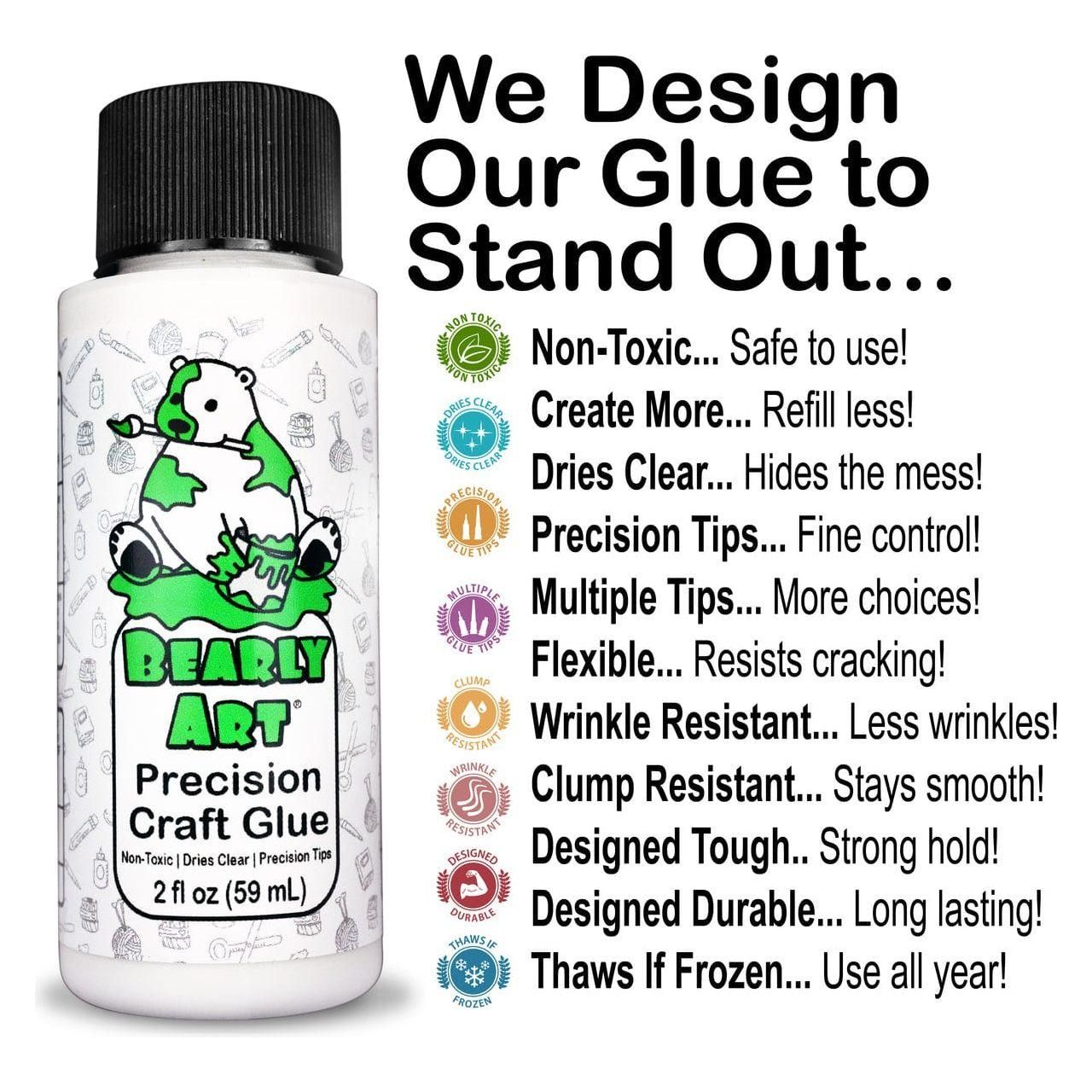 Bearly Art Mini 2 fl oz Precision Craft Glue + Tip Kit