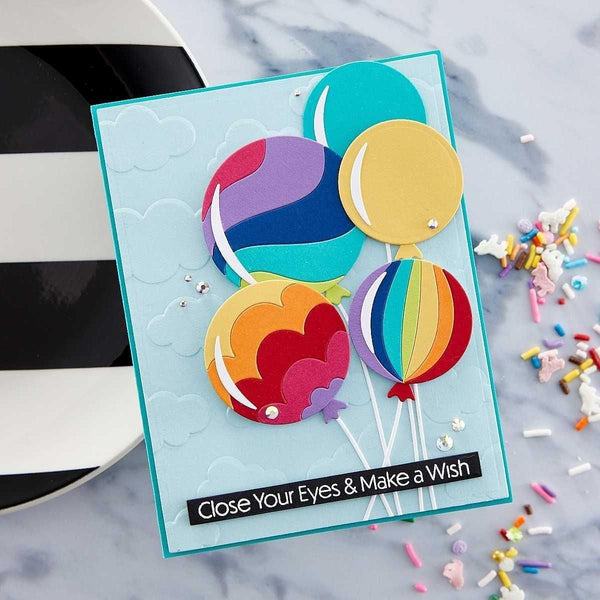 Color Block Balloons Etched Dies