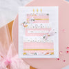Hand Drawn Loops Glimmer Hot Foil Plates from the Birthday Celebrations Collection (GLP-325) pink project example