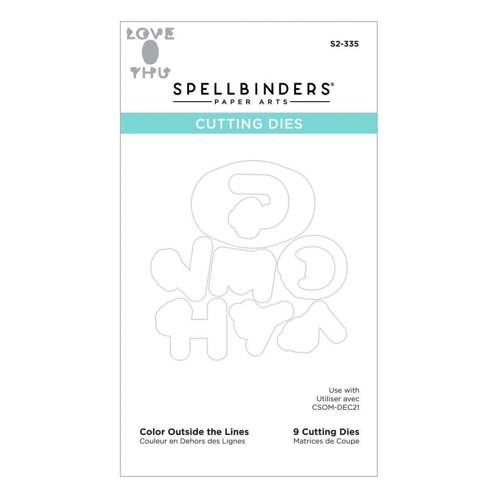 Color Outside the Lines - Coordinating Cutting Dies (S2-335) packaging,