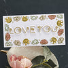 Color Outside the Lines - Coordinating Cutting Dies (S2-335) slimline love you card. 