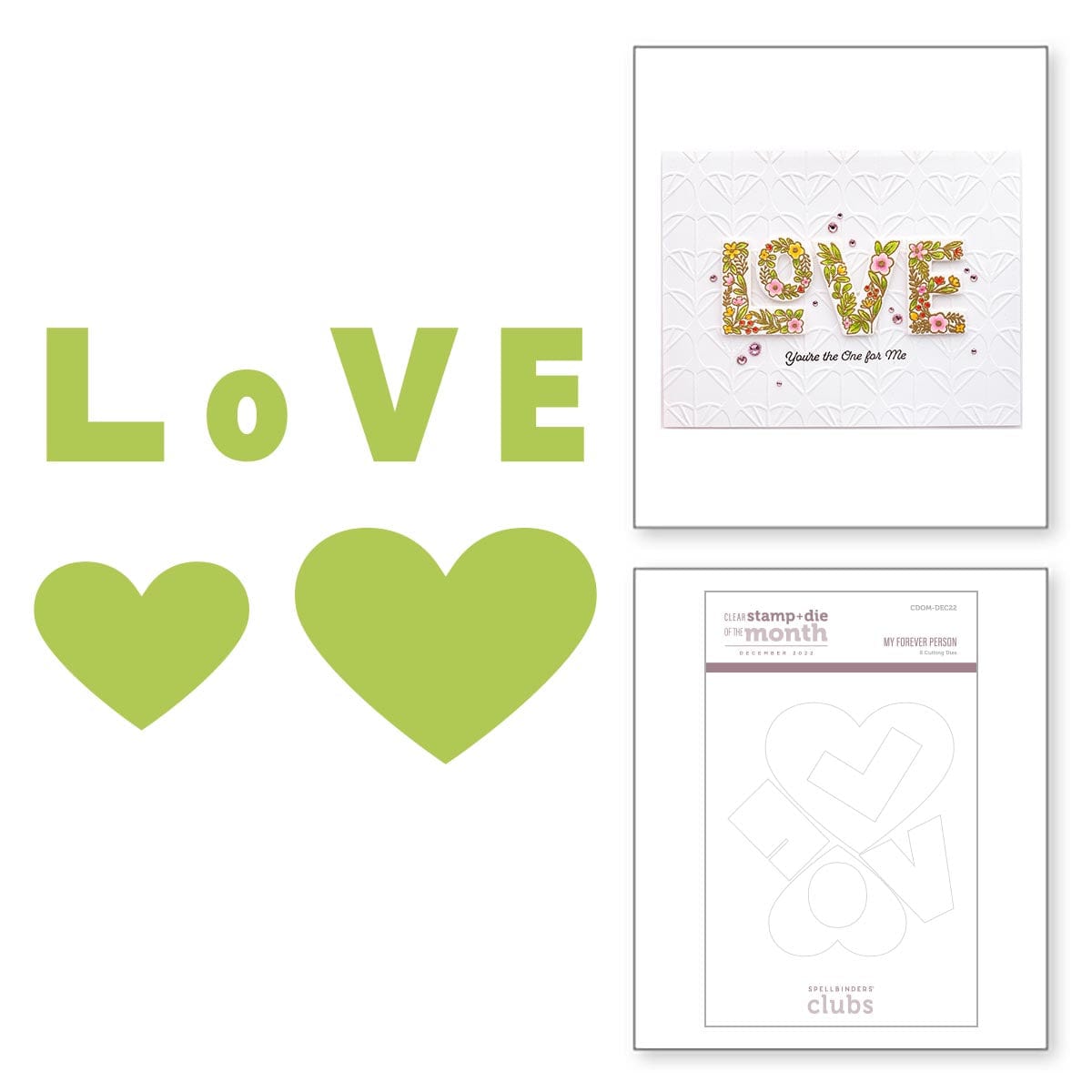 Valentine's Day Card with Spellbinders [Clear Stamp of the Month!] 