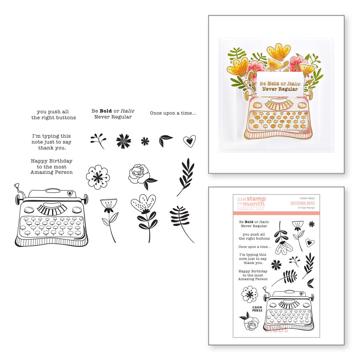 Clear Stamp of the Month Club