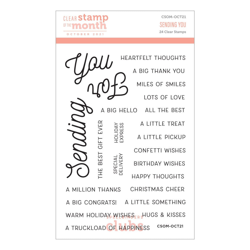 Sending You - Clear Stamp of the Month