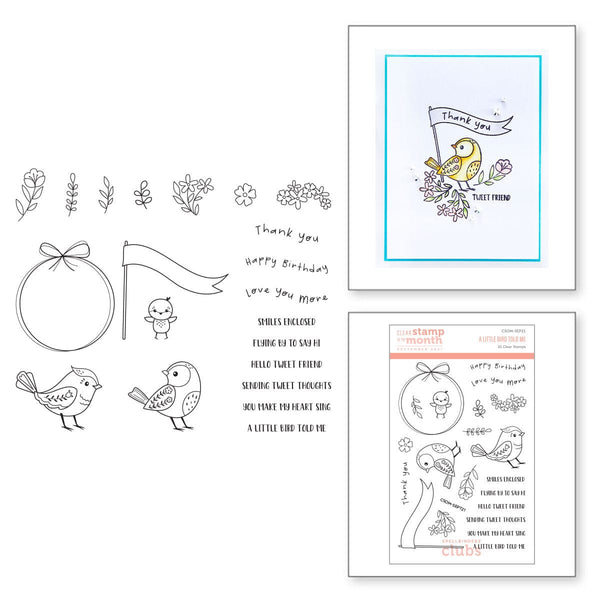 A Little Bird Told Me - Clear Stamp of the Month - Spellbinders Paper Arts