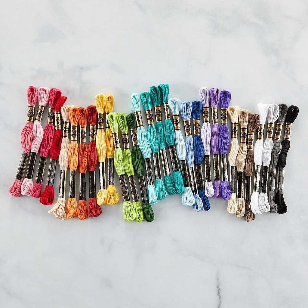 DMC Color Essentials Floss Bundle Neutrals 5 Pack (SCS-256) shown with all colors. 