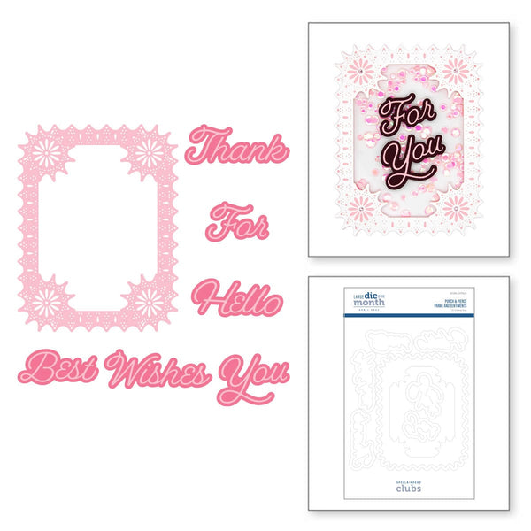 THANKS SO MUCH FRAME STAMP AND DIE SET - ART C SPELLBINDERS