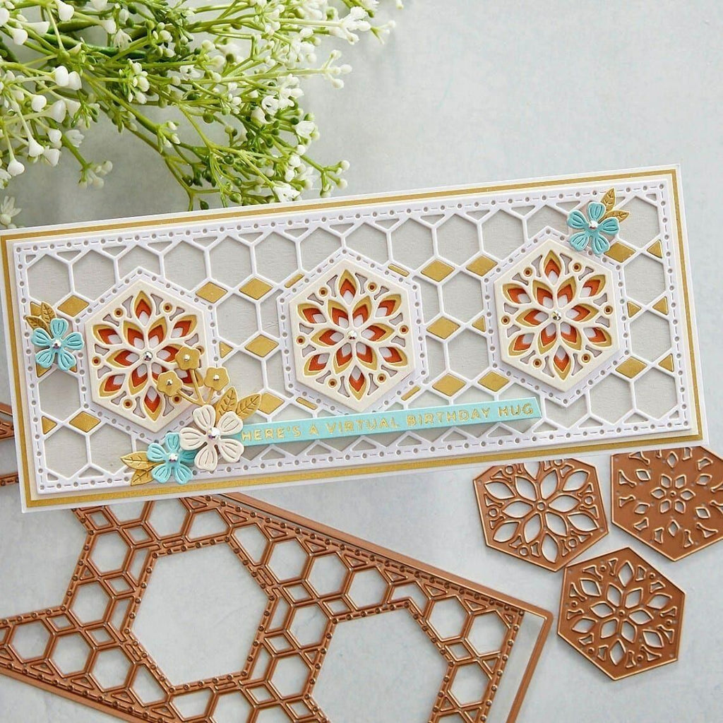 Mini Blooms and Sprigs Etched Dies from the Slimline Collection (S2-314) Project Example 2