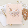 A Pocket Full of Love - Large Die of the Month (DOML-JAN22) Heart with Embossing Folder. 