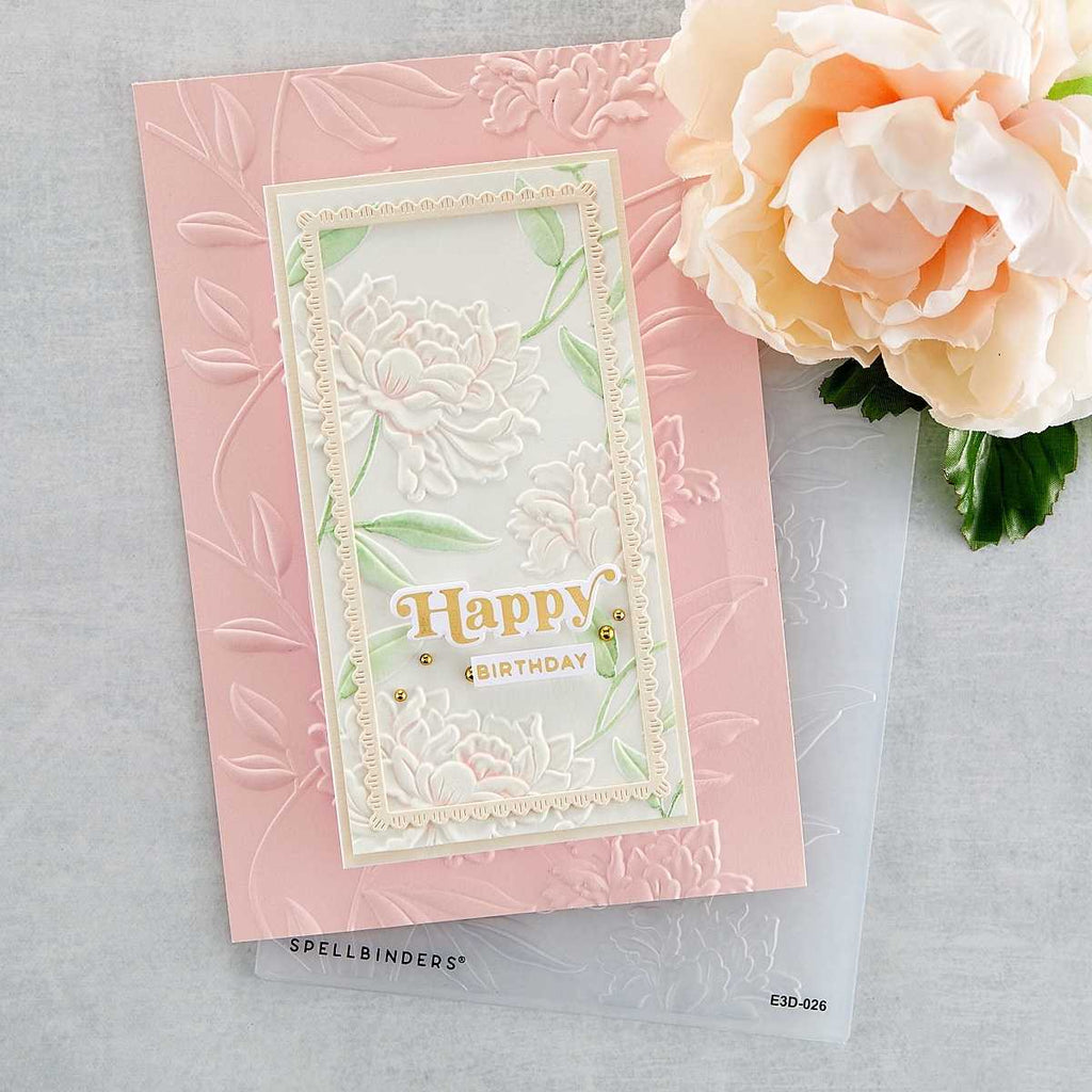 Beautiful Blooms 3D Embossing Folder (E3D-026) lifestyle project. 