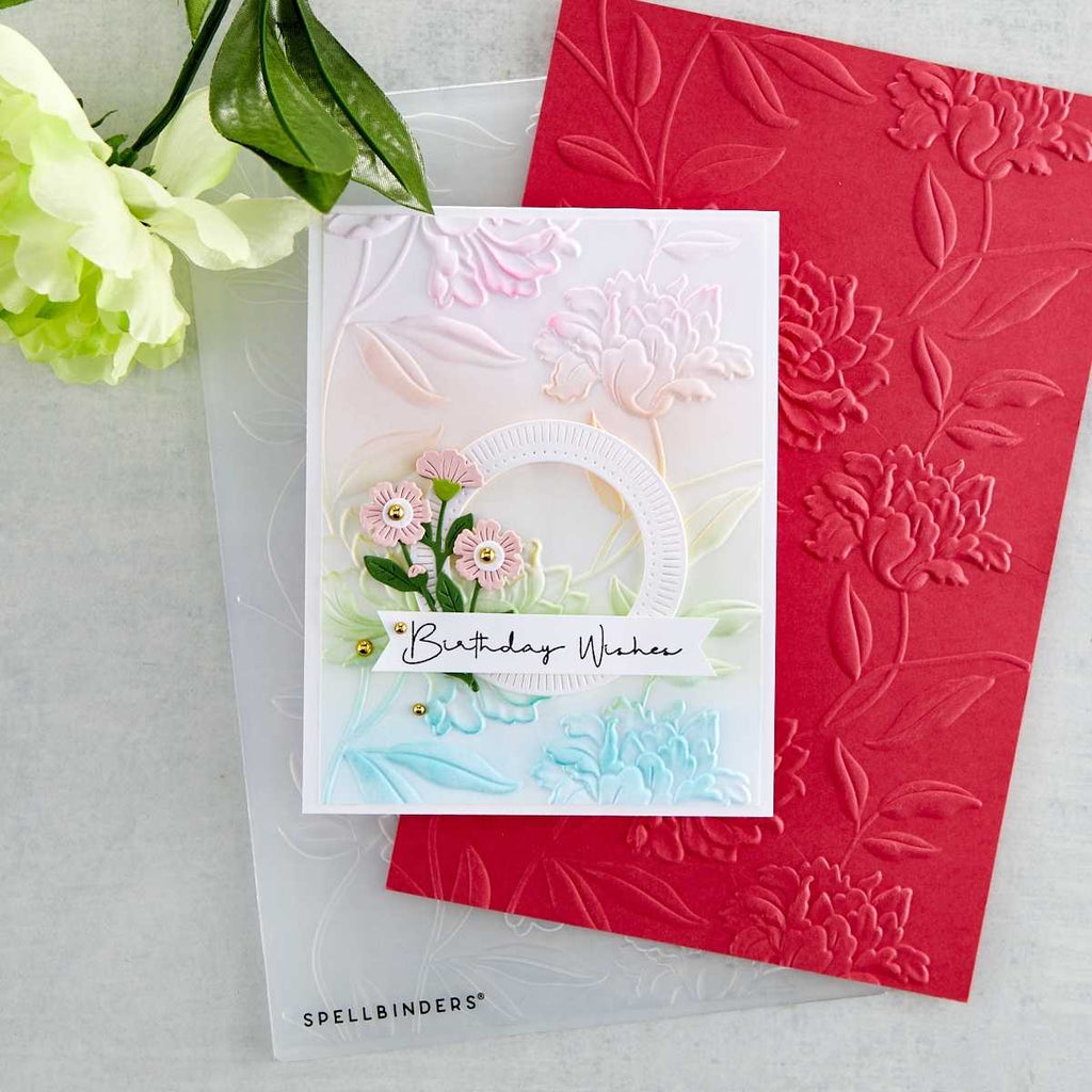 Beautiful Blooms 3D Embossing Folder (E3D-026) project example lifestyle image.