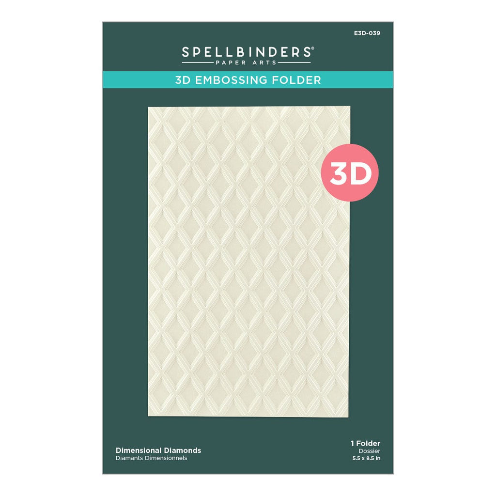 Diamond Press Embossing Folder Mixed Sizes Kit Set of 12 - 21046735