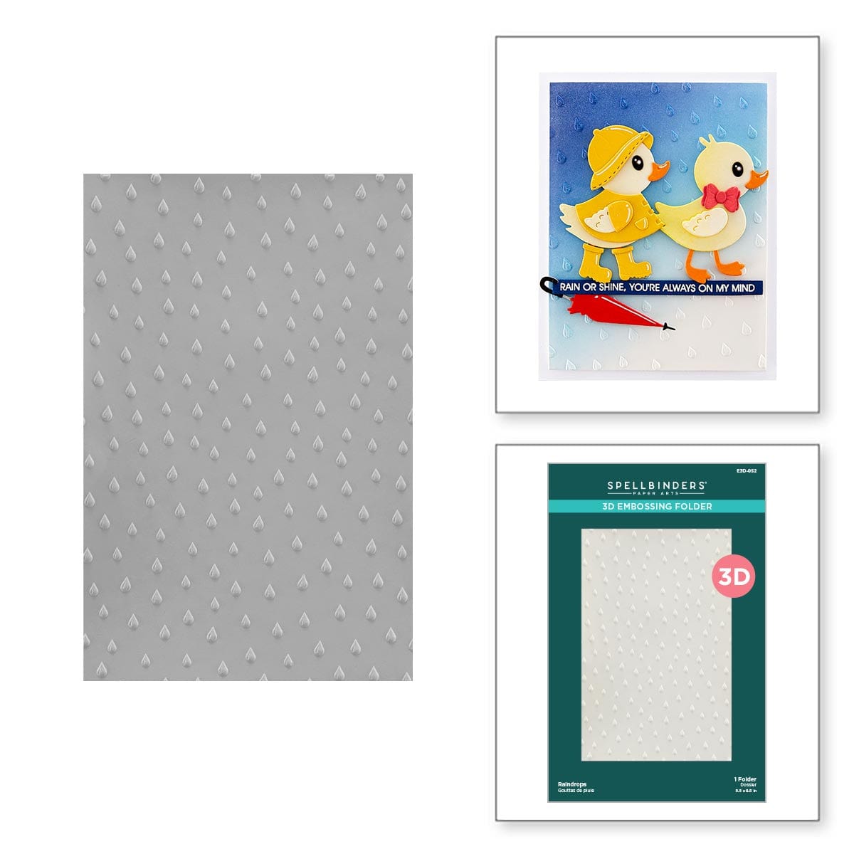 Exploring Embossing Folders for Card Backgrounds - Right as Rain