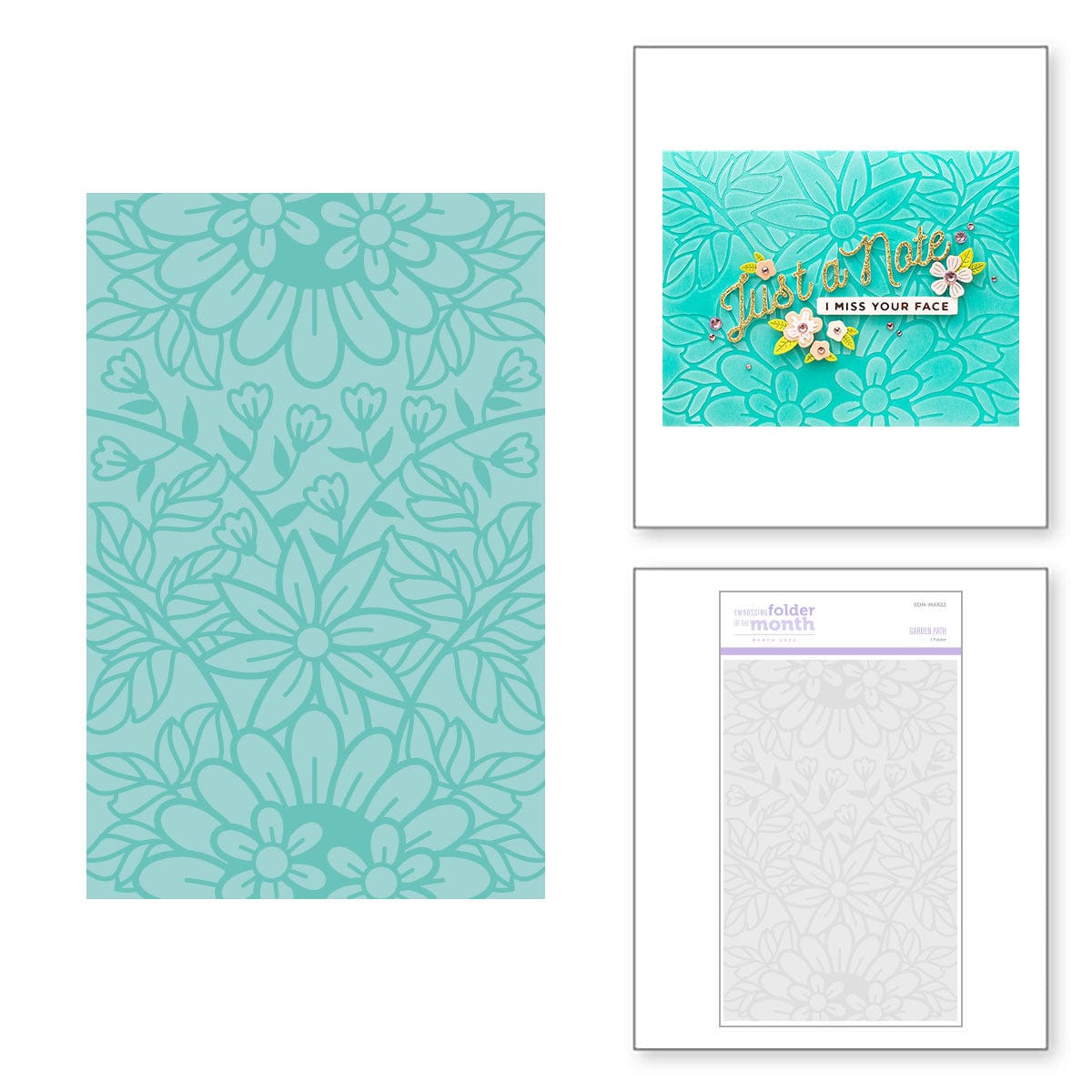 March 2022 Embossing Folder of the Month Preview & Tutorials