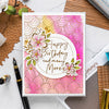 Glimmering Layered Flowers Glimmer Hot Foil Plate & Die Set (GLP-142) Product Example 3