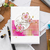 Glimmering Layered Flowers Glimmer Hot Foil Plate & Die Set (GLP-142) Product Example 