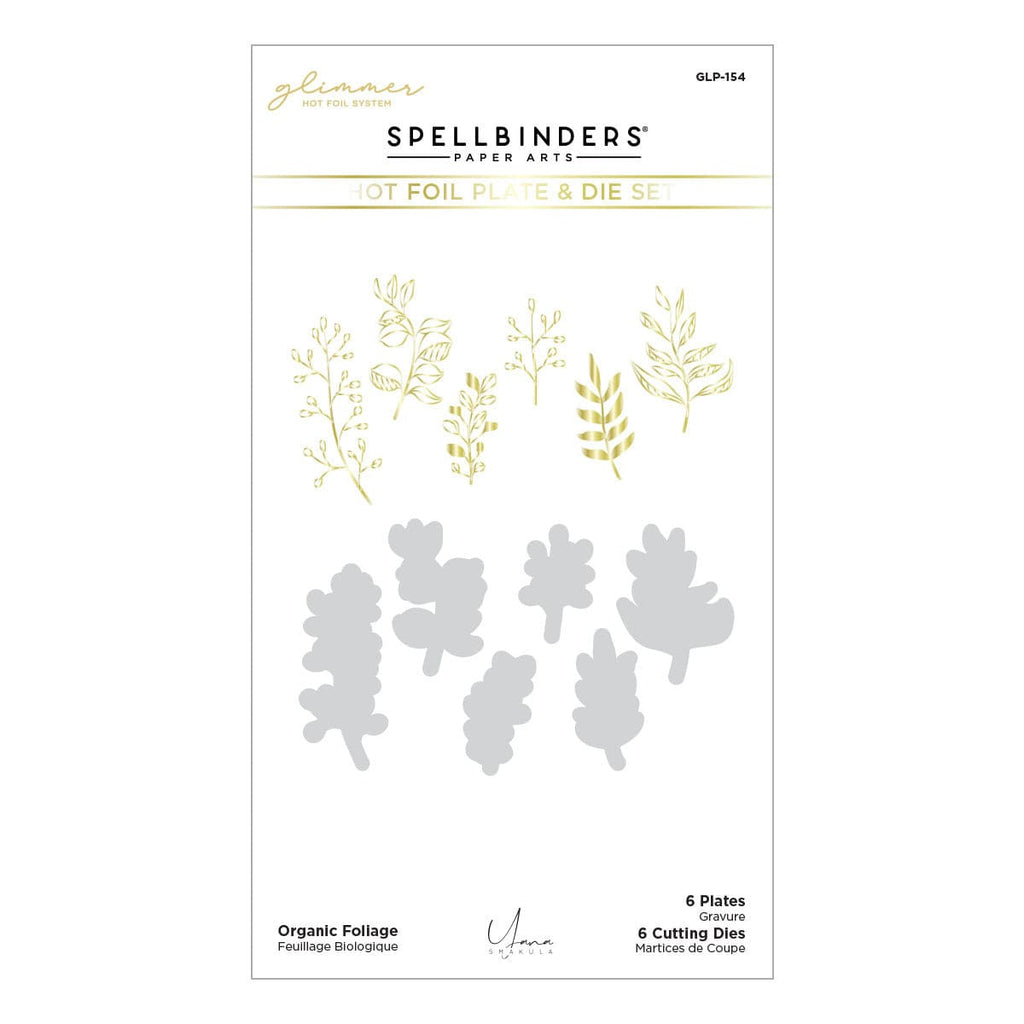 Organic Foliage Glimmer Hot Foil Plate & Die Set from Foiled Basics by Yana Smakula (GLP-154) product Packaging