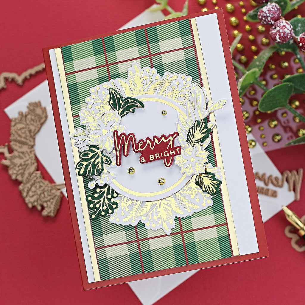 Yana's Christmas Sentiments Glimmer Hot Foil Plate & Die Set from Yana's Christmas Foiled Basics by Yana Smakula (GLP-179) Project Example 15