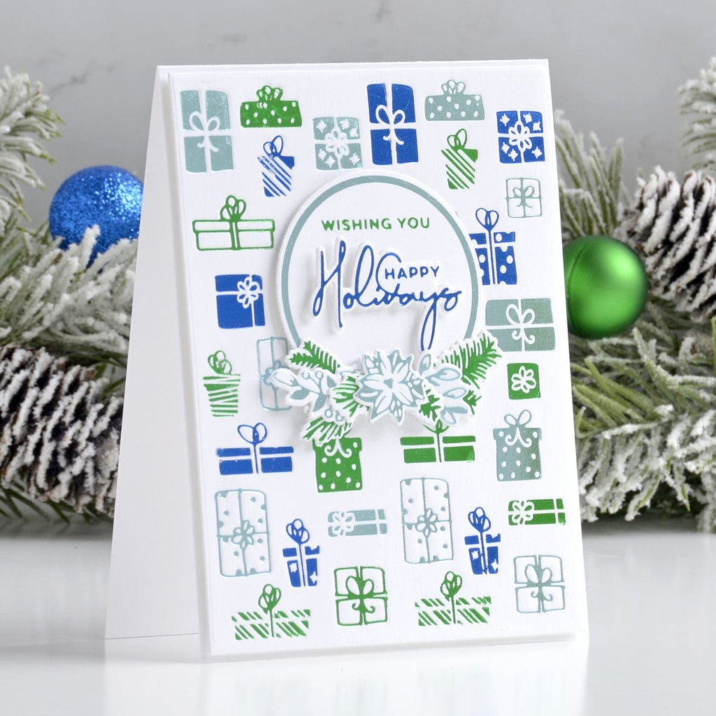 Christmas Organic Foliage Glimmer Hot Foil Plate & Die Set from Yana's Christmas Foiled Basics by Yana Smakula (GLP-184) Project Example 3