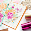 Diamond Floral Frame Glimmer Hot Foil Plate & Die Set from Yana's Blooming Birthday Collection (GLP-253) Project Example 2