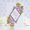 Diamond Floral Frame Glimmer Hot Foil Plate & Die Set from Yana's Blooming Birthday Collection (GLP-253) Project Example 5