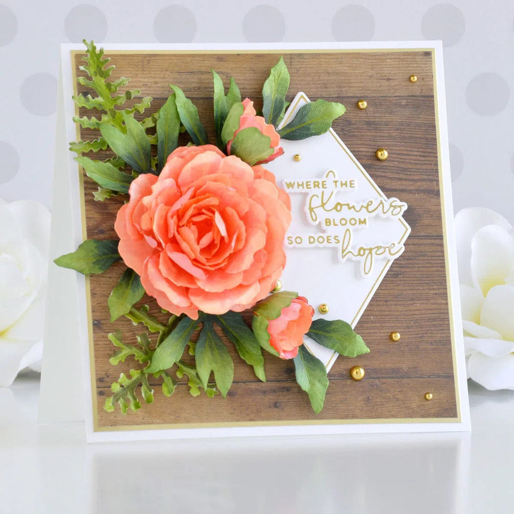 Diamond Floral Frame Glimmer Hot Foil Plate & Die Set from Yana's Blooming Birthday Collection (GLP-253) Project Example 8