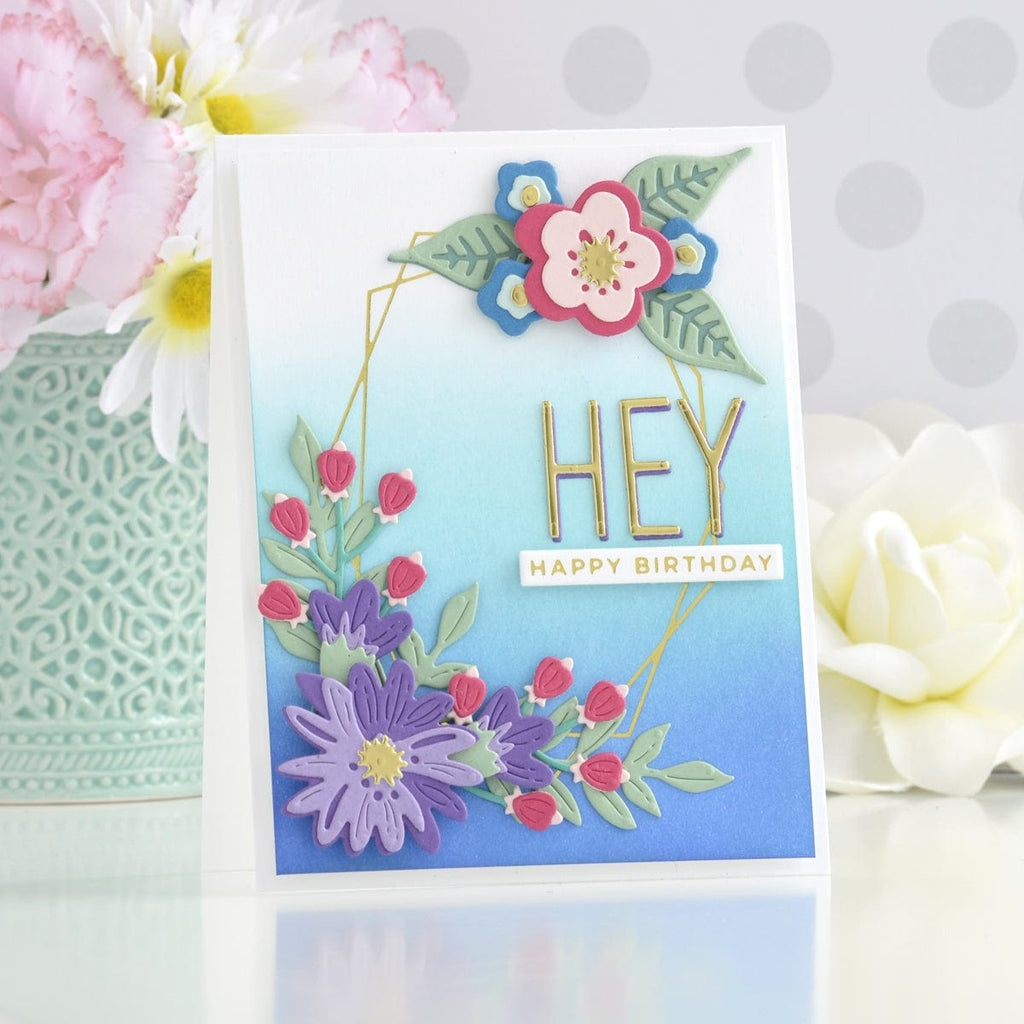 Mini Everyday Sentiments Glimmer Hot Foil Plate & Die Set from Simply Perfect Collection (GLP-260) Project Example 3