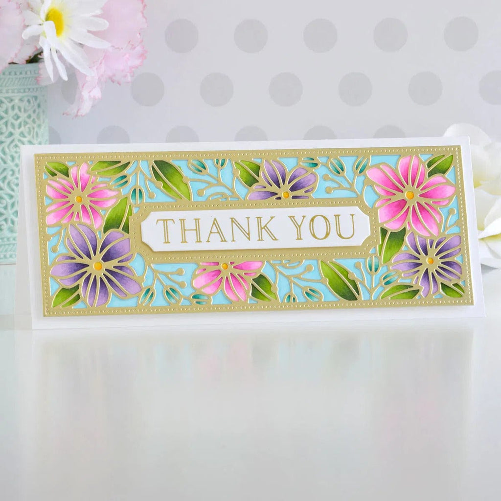 Essential Glimmer Sentiments Glimmer Hot Foil Plate from the Slimline Collection (GLP-278) Project Example 2