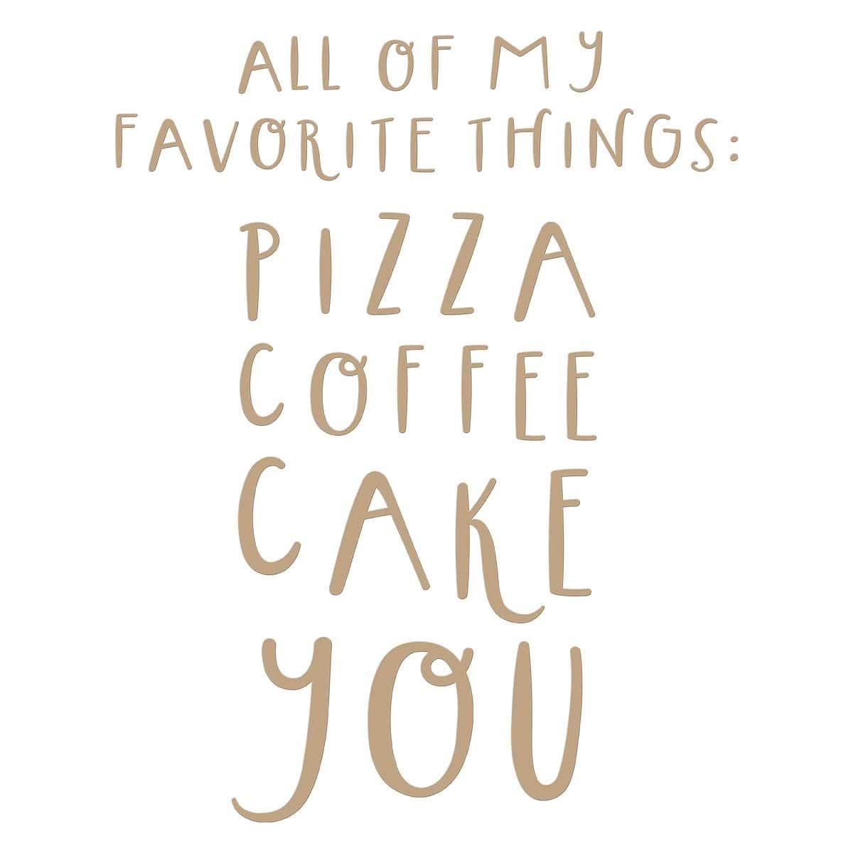 All of My Favorite Things Glimmer Hot Foil Plate from the Glimmer Cardfront Sentiments Collection