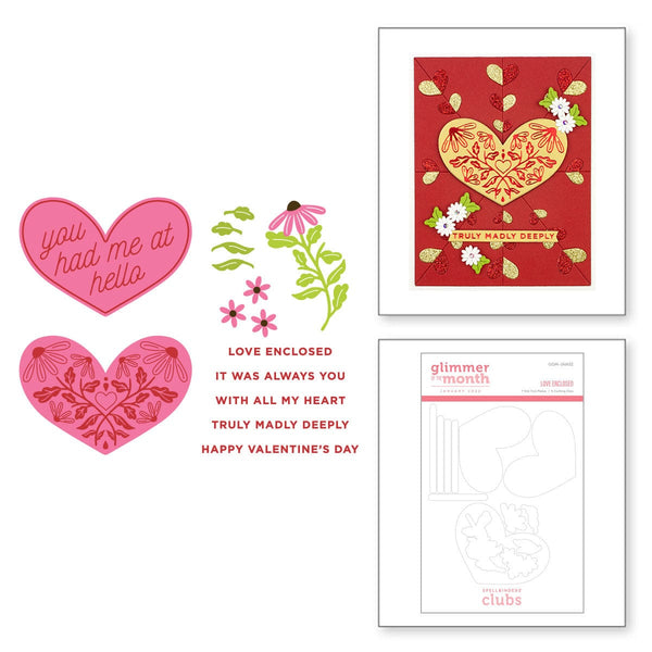 Love Enclosed - Glimmer Hot Foil Kit of the Month (Plates Only) (GOM-JAN22) combo product image.