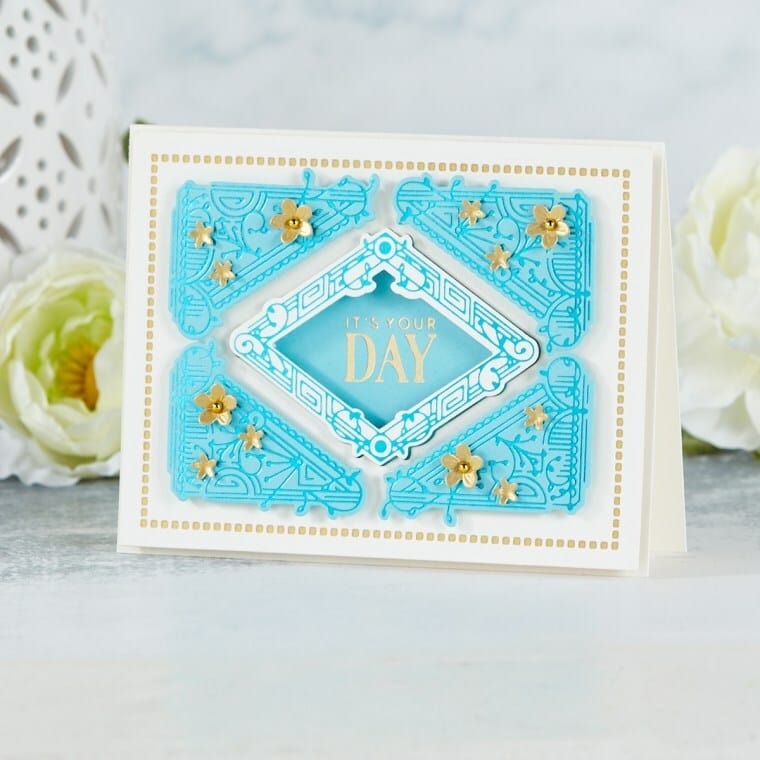 Spellbinders - Venise Lace Collection - Etched Dies - Hemstitch Rectangles