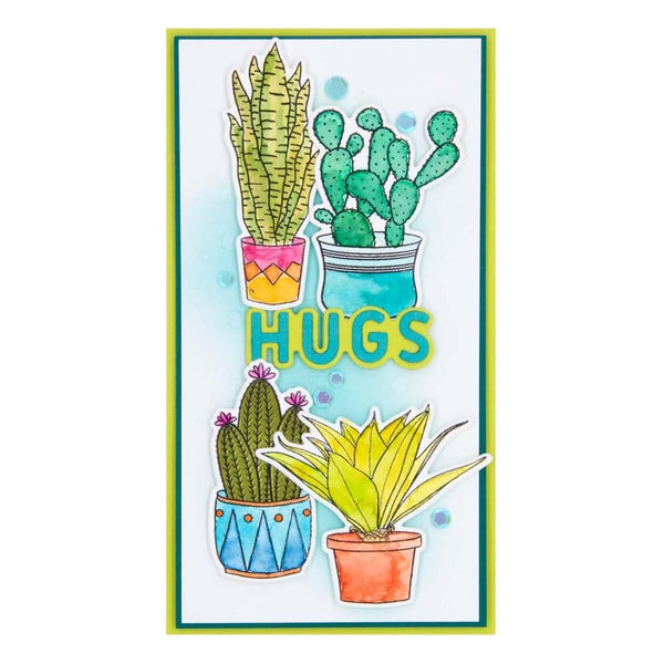 succulent stamps Simon Hurley create. Clear Stamps 6 InchX9 Inch-Succulents